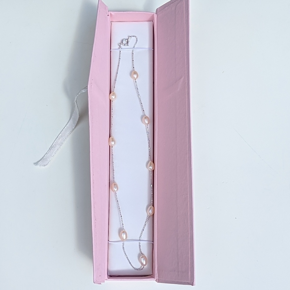 NEW REAL pearl necklace 16 inches long
